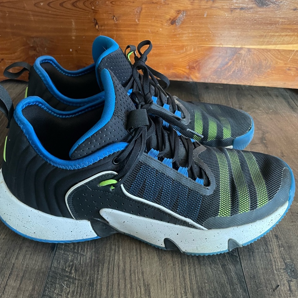 Adidas Trae Unlimited Black Blue Basketball Athletic Mens Size 12